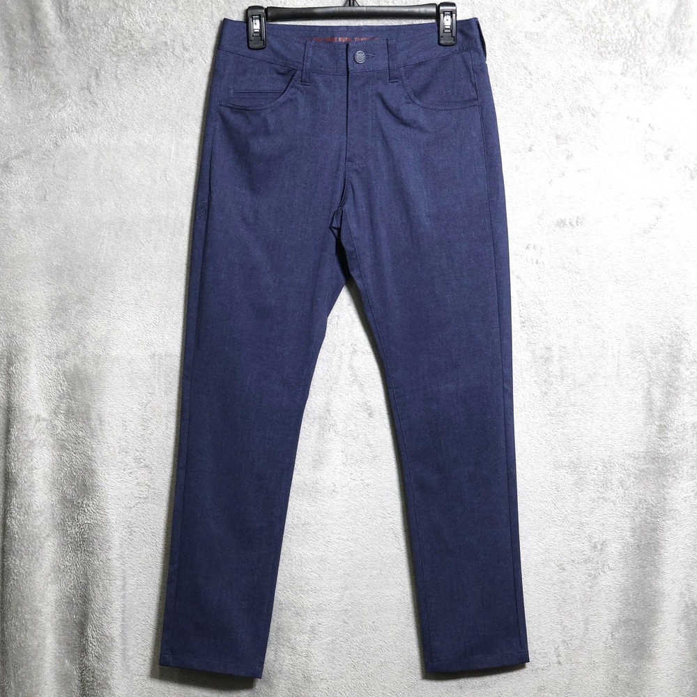 Rhone Pants Mens 29x29 Navy Blue Commuter Stretch Travel Dress Casual Preppy